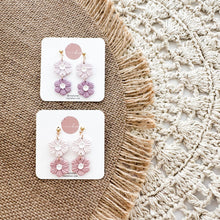 Load image into Gallery viewer, Double Flower Dangles
