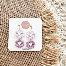 Load image into Gallery viewer, Double Flower Dangles
