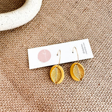 Load image into Gallery viewer, Gold Leaf Hoops
