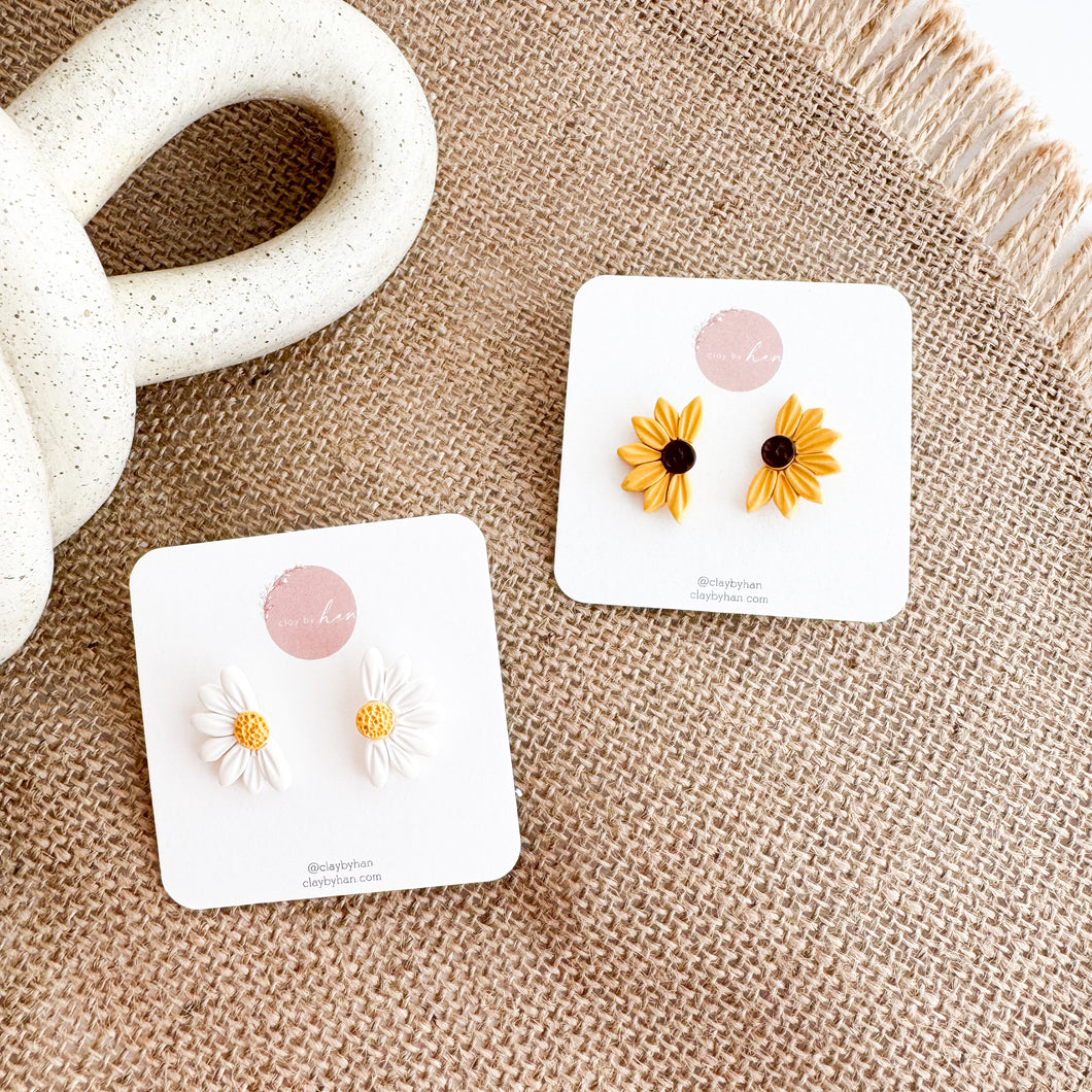 Half Flower Studs