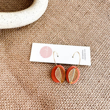 Load image into Gallery viewer, Gold Leaf Hoops

