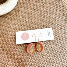 Load image into Gallery viewer, Gold Leaf Hoops
