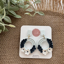 Load image into Gallery viewer, Ringed Floral Dangles
